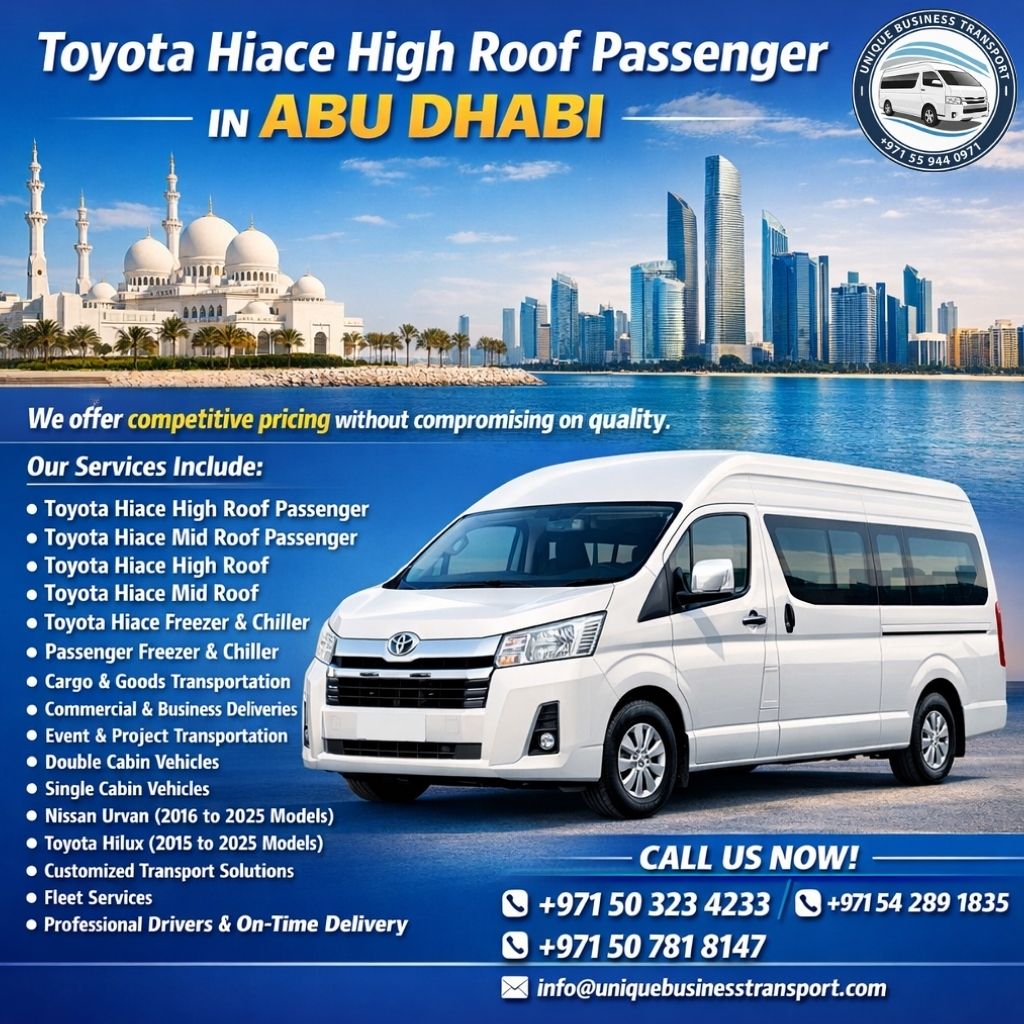 Toyota Haice High Roof Passanger in Abu Dhabi
