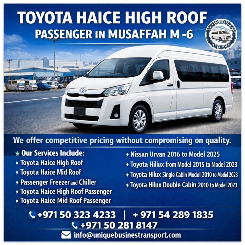 Toyota Haice High Roof Passenger in Musaffah M-6