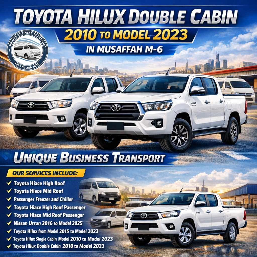 Toyota Hilux Double Cabin 2010 to Model 2023 in Musaffah M-6 | 054 289 1835 Toyota Hilux Double Cabin 2010 to Model 2023 in Musaffah M-6